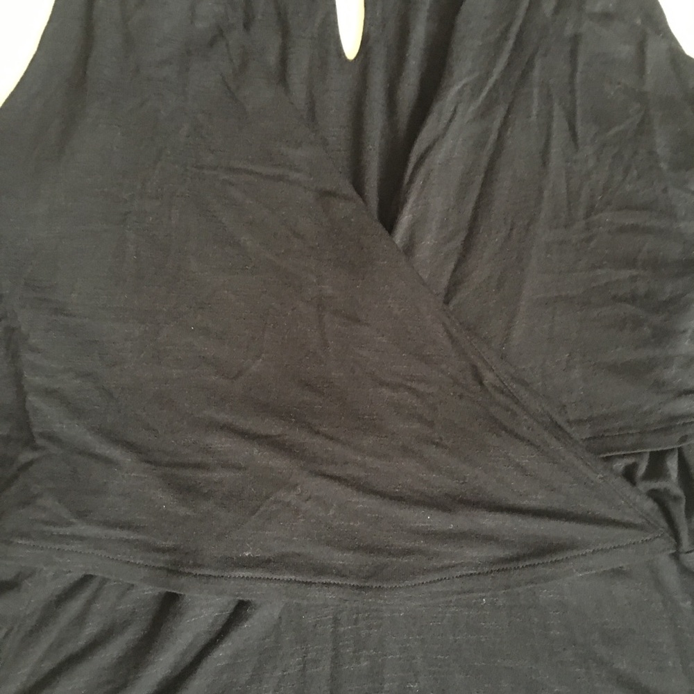 Deletta Anthropologie Black Cross Front tank - Picture 5 of 7